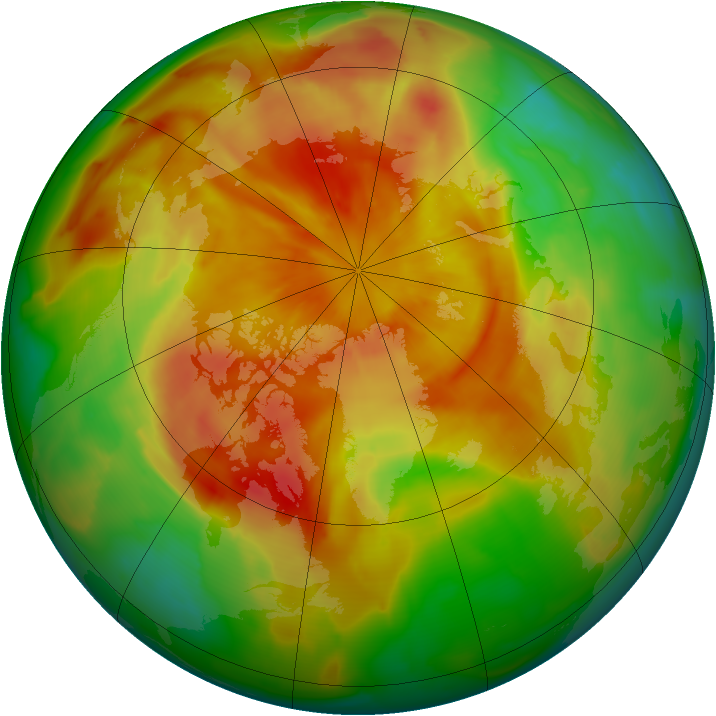 Arctic ozone map for 15 April 2012